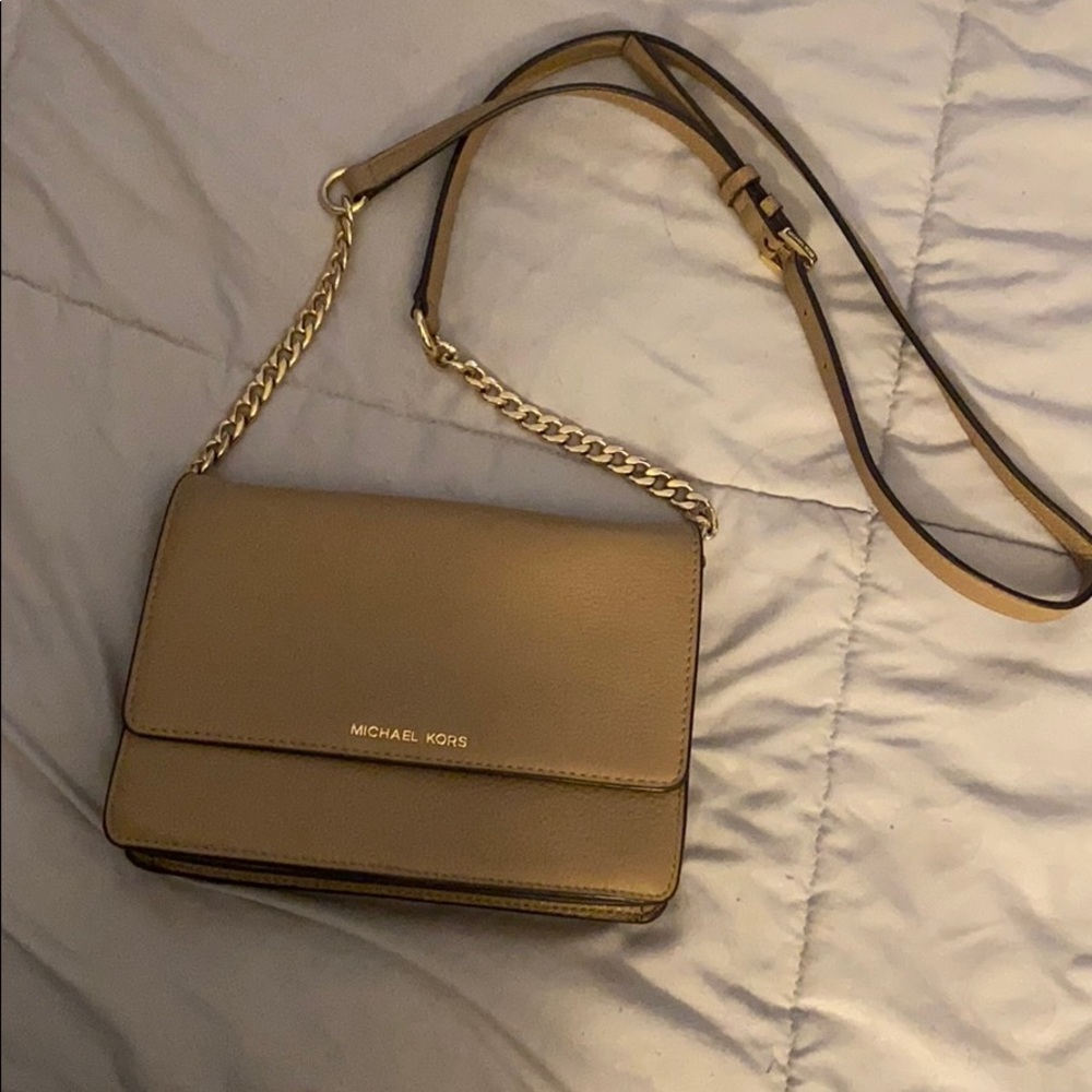 Michael Kors Nude Cross Body like new!